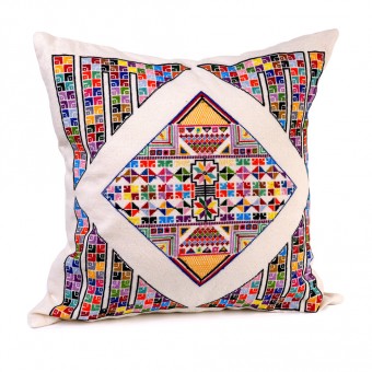 Embroidered Cushion Cover - Suleiman Mansour