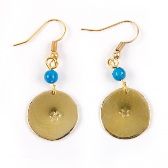 Bedouin Brass Earrings - Shams