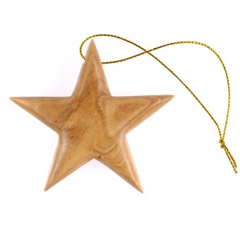 Olive-wood Star Ornament