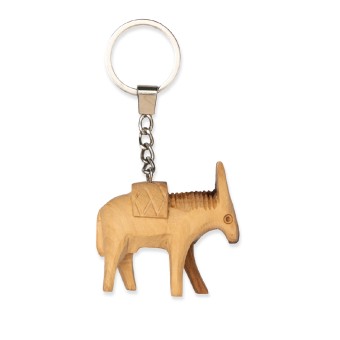 Olive-wood Keychain - Donkey