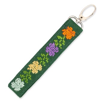 Embroidered Wristlet Strap