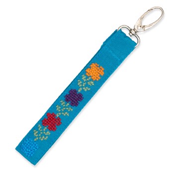 Embroidered Wristlet Strap