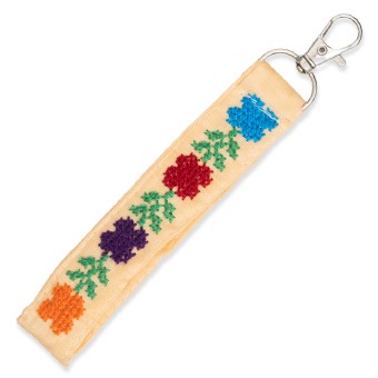 Embroidered Wristlet Strap
