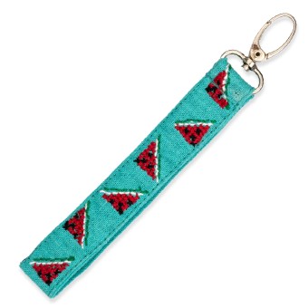 Embroidered Wristlet Strap
