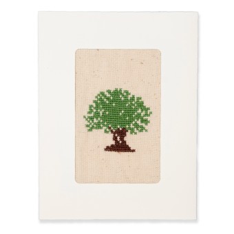Greeting Card with Embroidery