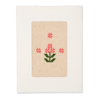 Greeting Card with Embroidery