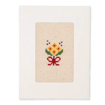 Greeting Card with Embroidery