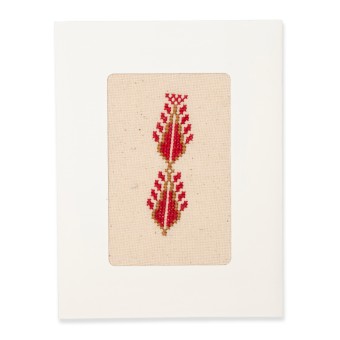 Greeting Card with Embroidery