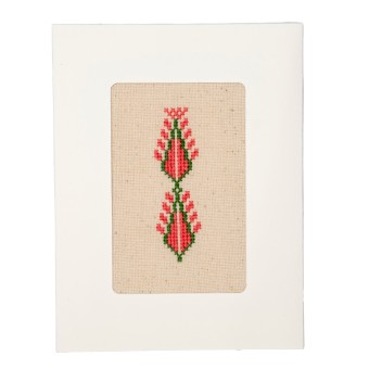 Greeting Card with Embroidery