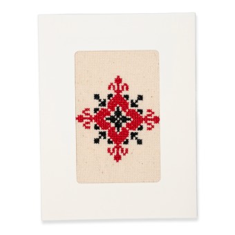 Greeting Card with Embroidery