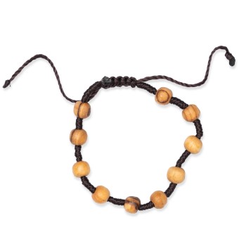 Olive-wood Adjustable Bracelet