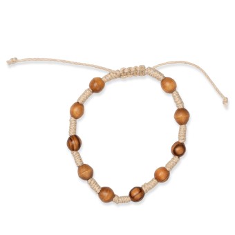 Olive-wood Adjustable Bracelet