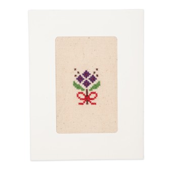 Greeting Card with Embroidery