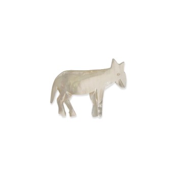 Mother-of-Pearl Pin - Donkey