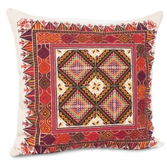 Embroidered Cushion Cover - Pyramids