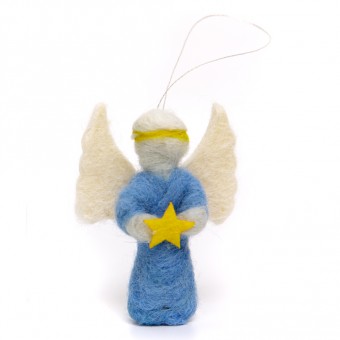 Felt Angel Ornament - Star