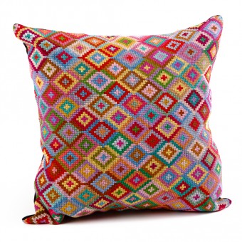 Embroidered Cushion Cover - Small Hejab Pattern (Square)