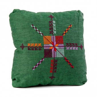Embroidered Cushion Cover - Linen