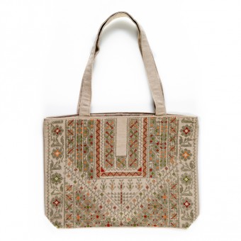 Embroidered Cotton Tote