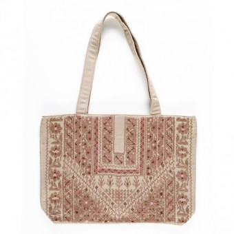 Embroidered Cotton Tote 