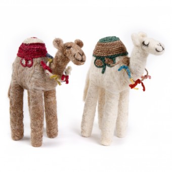 Bedouin Needle-felted Camel (L)