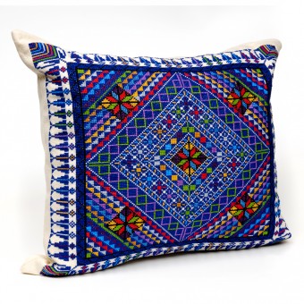 Embroidered Cushion Cover - Mosaic