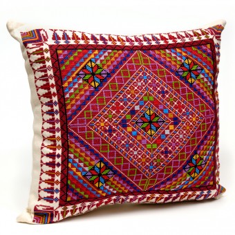 Embroidered Cushion Cover - Mosaic