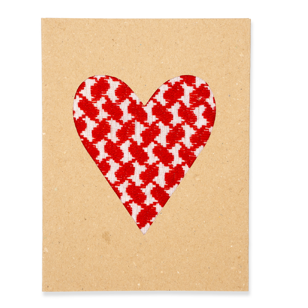 Greeting Card - Keffiyeh Heart