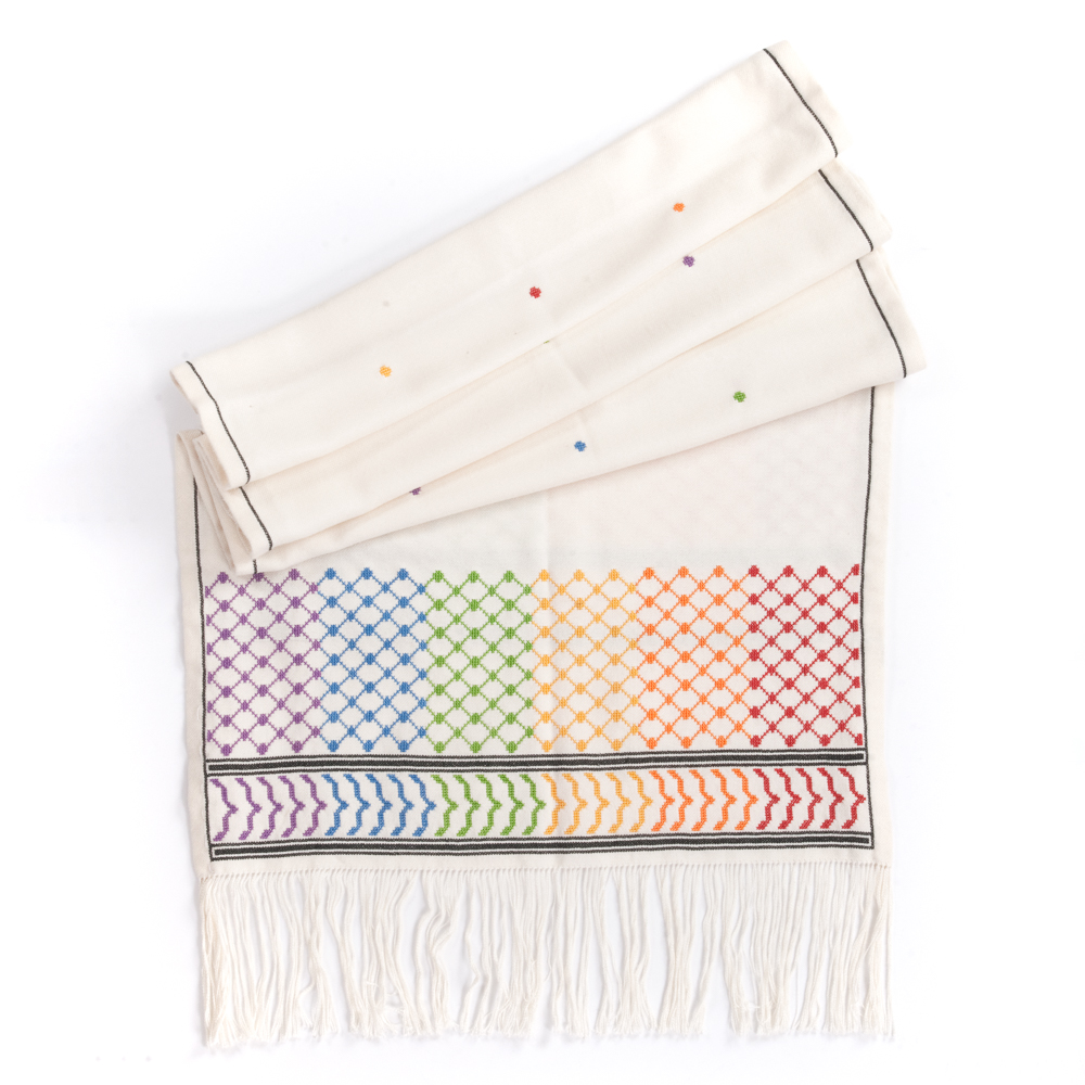 Rainbow Hatta Scarf