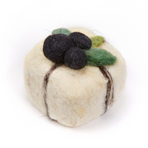 Felt-wrapped Olive Oil Soap