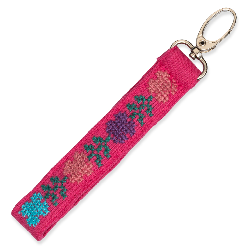 Embroidered Wristlet Strap