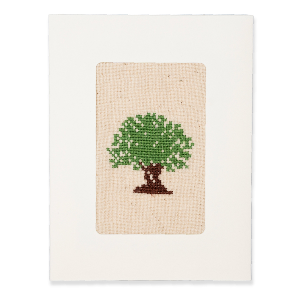 Greeting Card with Embroidery
