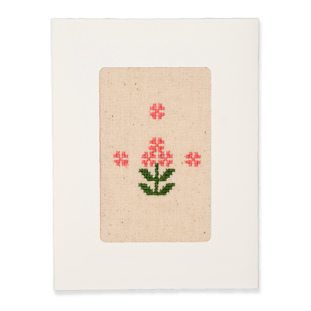 Greeting Card with Embroidery