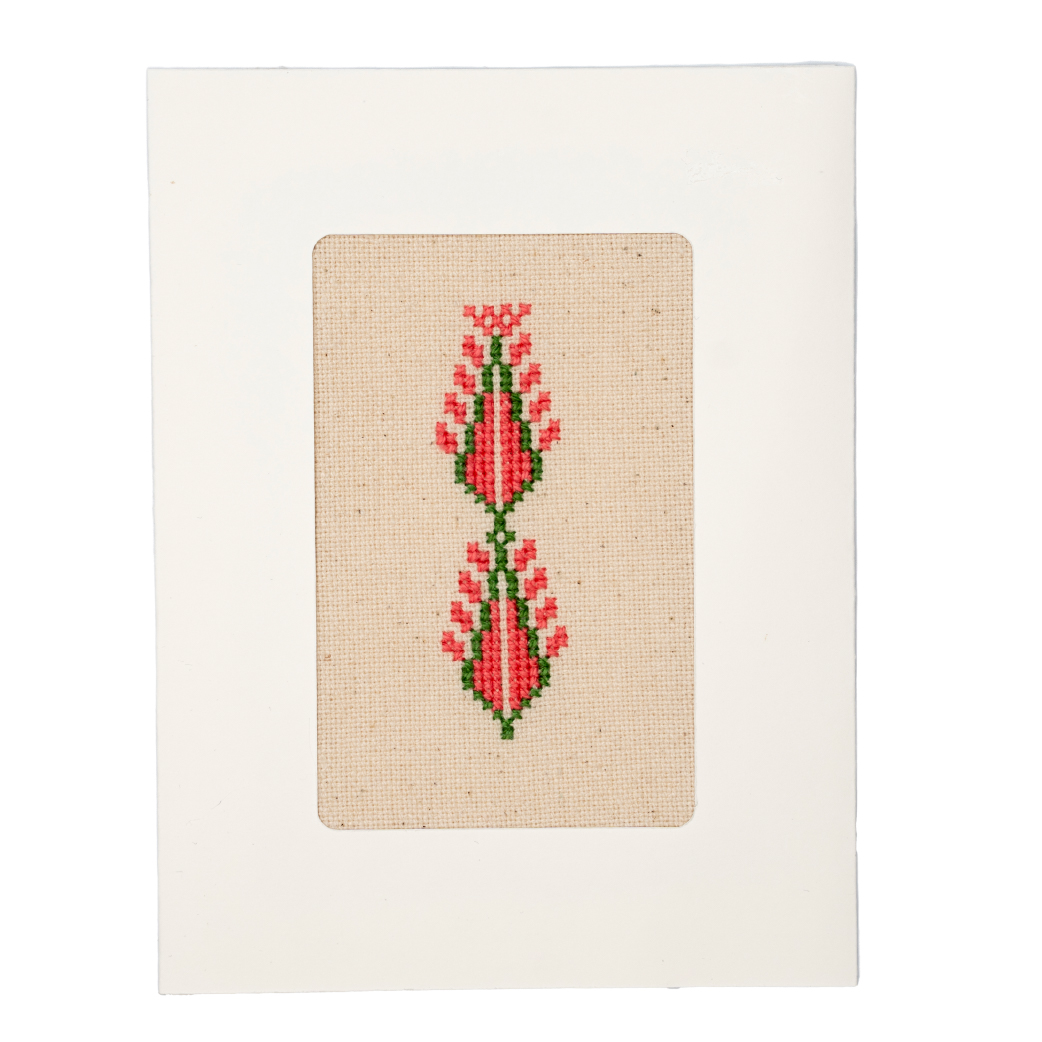 Greeting Card with Embroidery