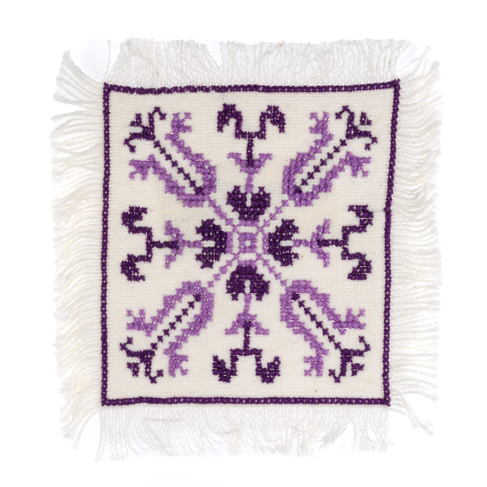Embroidered Coaster - Lily