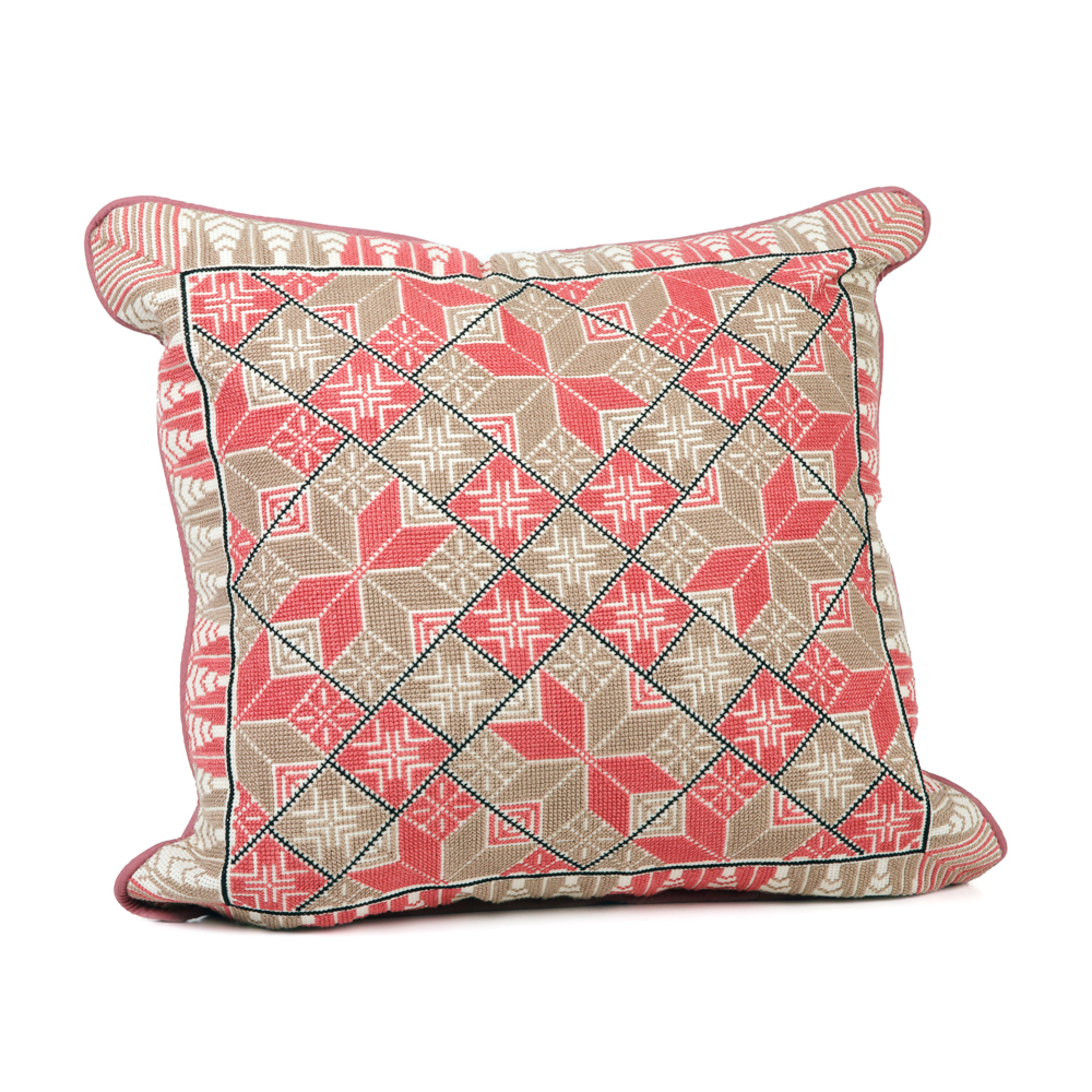 Embroidered Cushion Cover - Canaanite Star