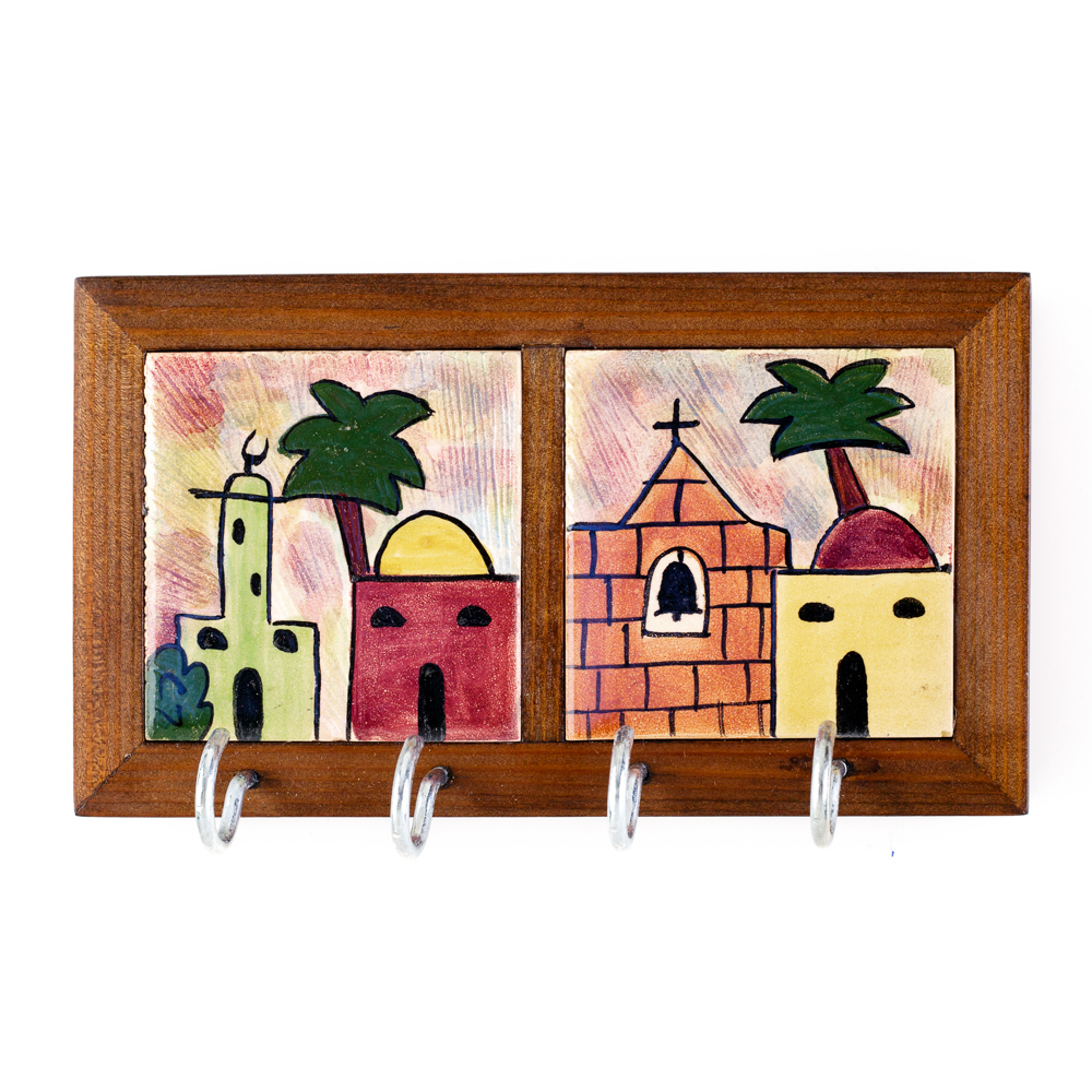 Wooden/Ceramic Kariya Keyholder