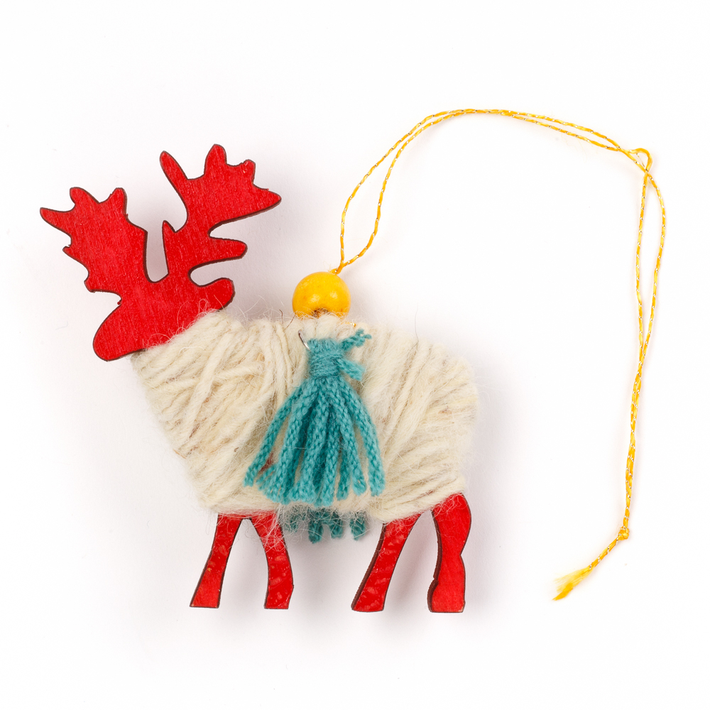 Bedouin Wool Ornament (Reindeer)