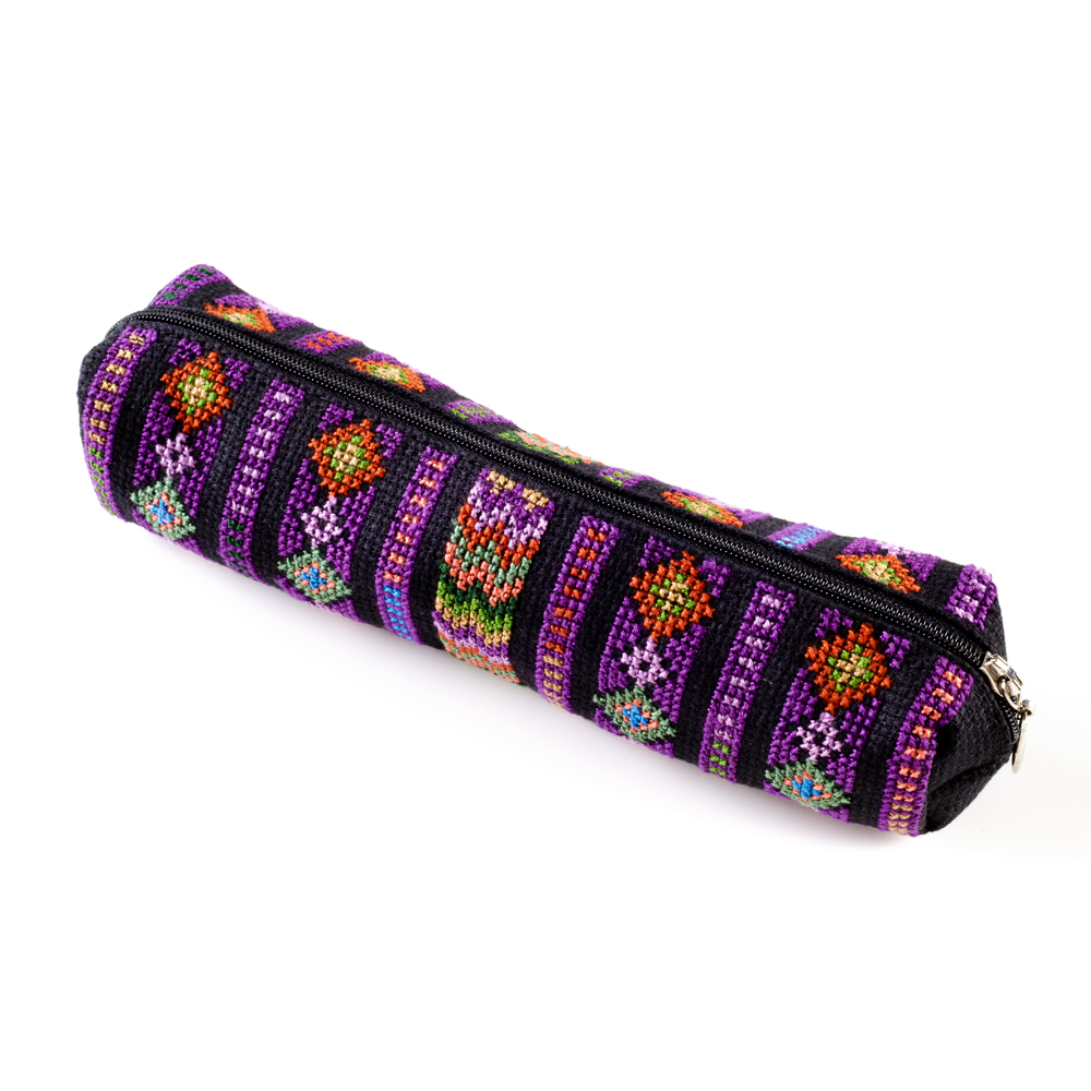 Idna Pencil Case (Purple) Shop Handmade Palestine Gifts